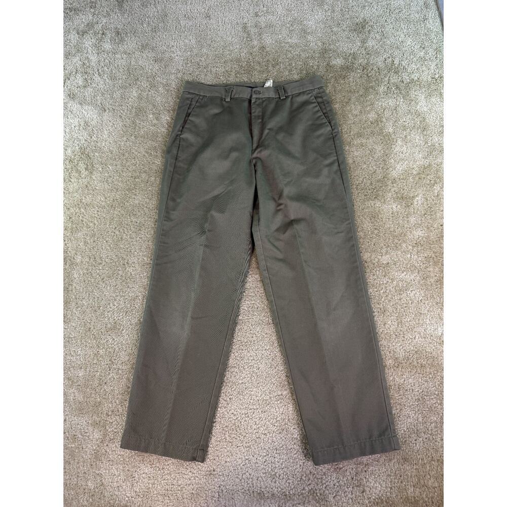 DOCKERS Pants Womens Size 12P Vintage Brown Dupont Teflon Khaki Twill E005